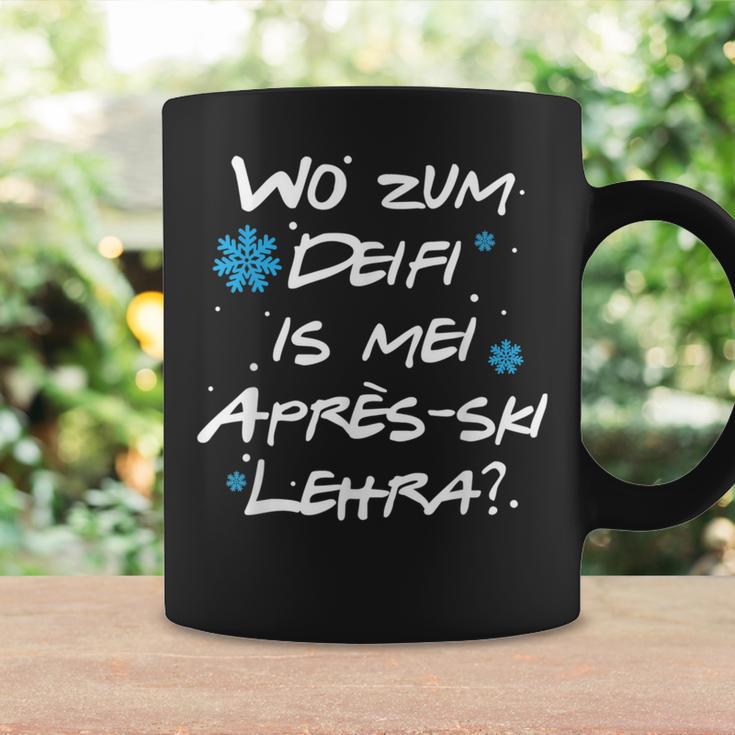 Wo Zum Deifi Is Mei Après-Ski Lehra Tassen Geschenkideen