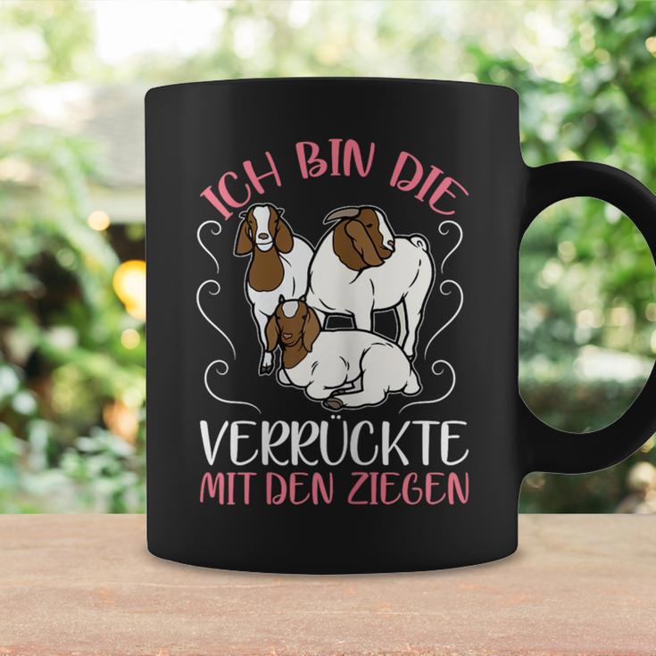 Women's Ich Bin Dieerrückte Mit Den Goat Ich Bin Dieerrückte Mit Tassen Geschenkideen