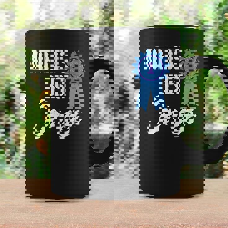 World's Best Jorge Primer Nombre Taza de café Ideas de regalos