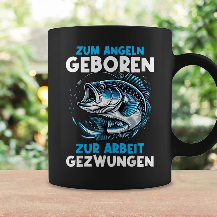 Zum Angeln Geboren Zur Arbeit Gezwungen Angelrute Angler Tassen Geschenkideen