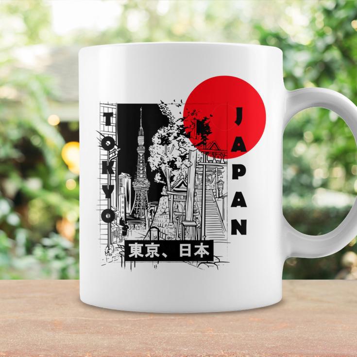 Aesthetic Retro Tokyo Tower Silhouette Japan Fans Tassen Geschenkideen