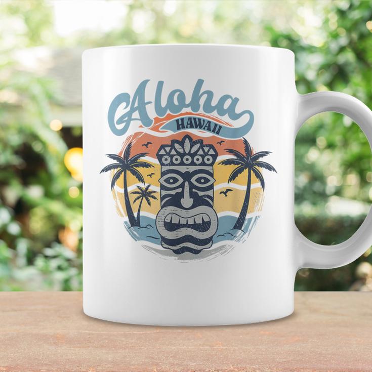 Aloha Hawaii Retro Sunset Tiki Hawaii Beachintage Tassen Geschenkideen