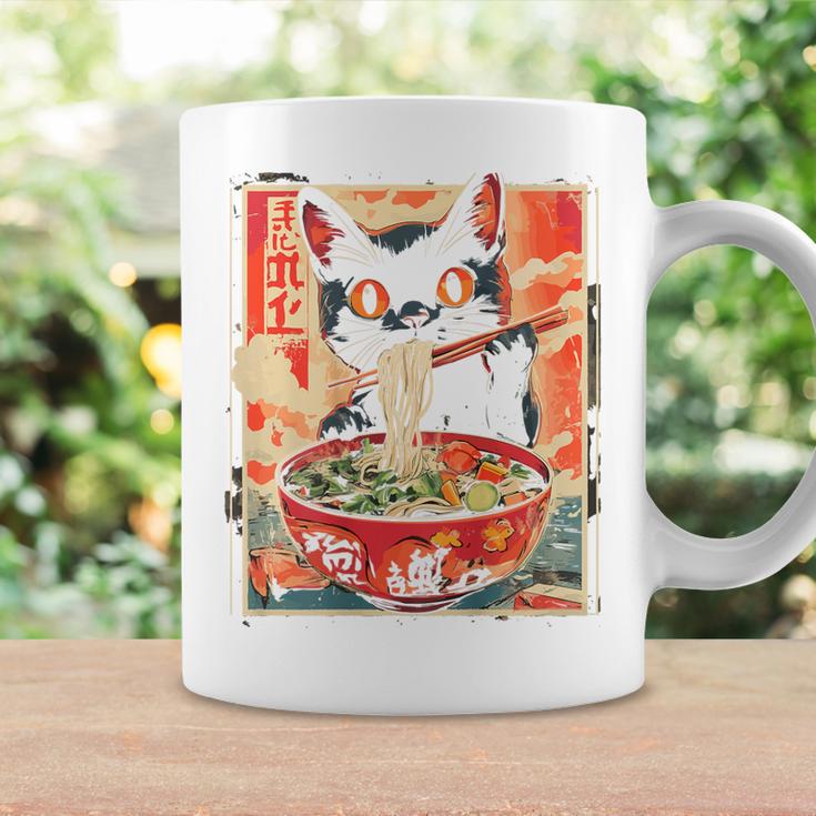 Cat Ramen Noodle Japanese Backprint Tassen Geschenkideen