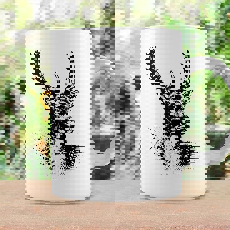 Chasseur Daim Cerf Motiv Chasse Chasseur Tasse Idées cadeaux