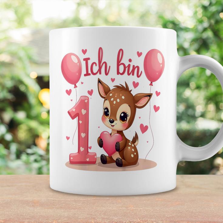 Children's Cute Deer I Am 1 Children's Birthday 1St Birthday Girl Tassen Geschenkideen