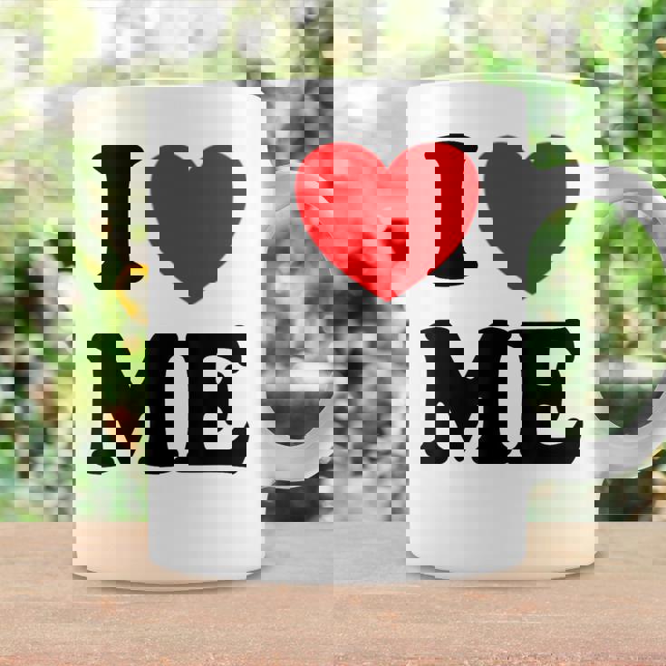 Con Texto En Inglés I Love Me I Love Me Myself And I Taza de café Ideas de regalos