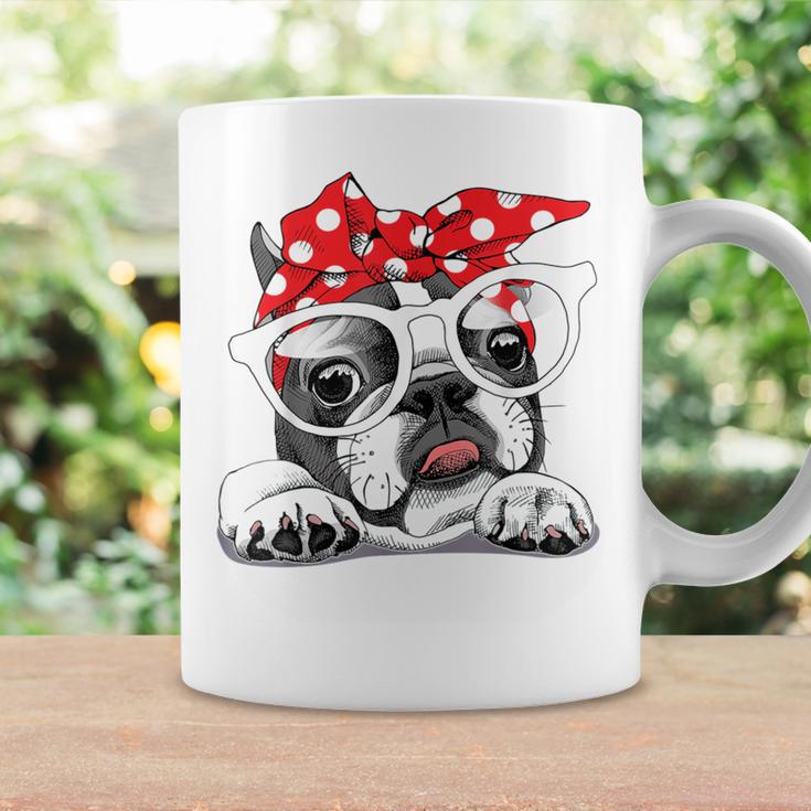 French Bulldog In Headband & Glasses Tassen Geschenkideen