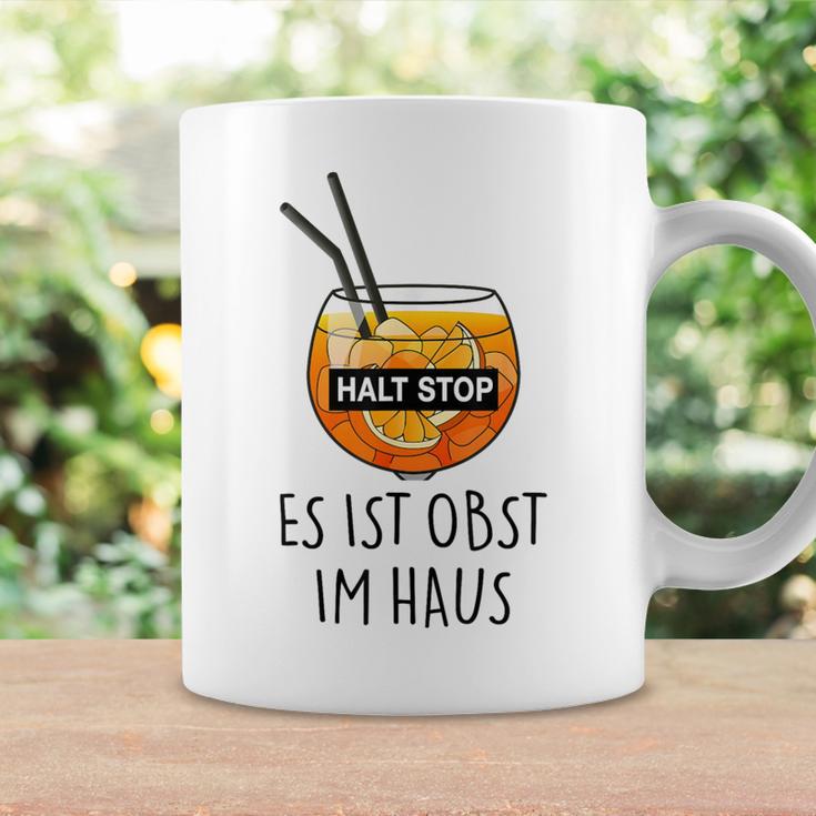 Fun Halt Stop Es Ist Obst Im Haus Aperoliker Spritzz Club Tassen Geschenkideen