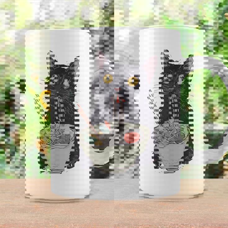 Cat Eating Ramen Vintage Japanese Noodles Coffee Mug Gifts ideas