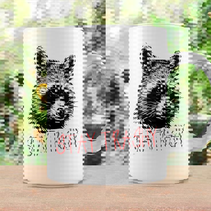 Street Cat Vintage Stay Trashy Raccoon Coffee Mug Gifts ideas