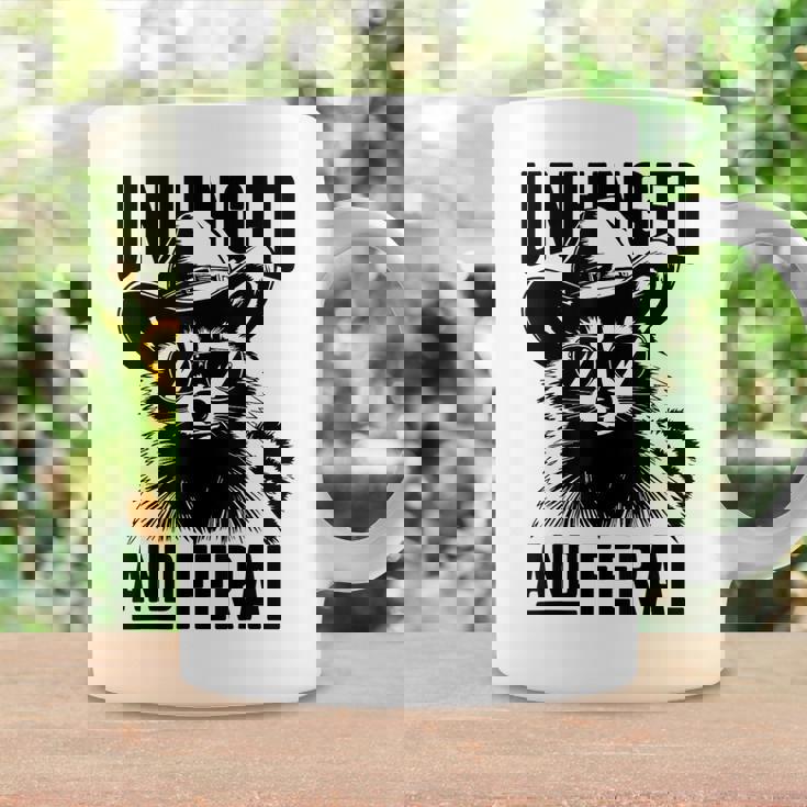 Unhinged And Feral Raccoon Cowboy Toddler Step Dad Mom Coffee Mug Gifts ideas