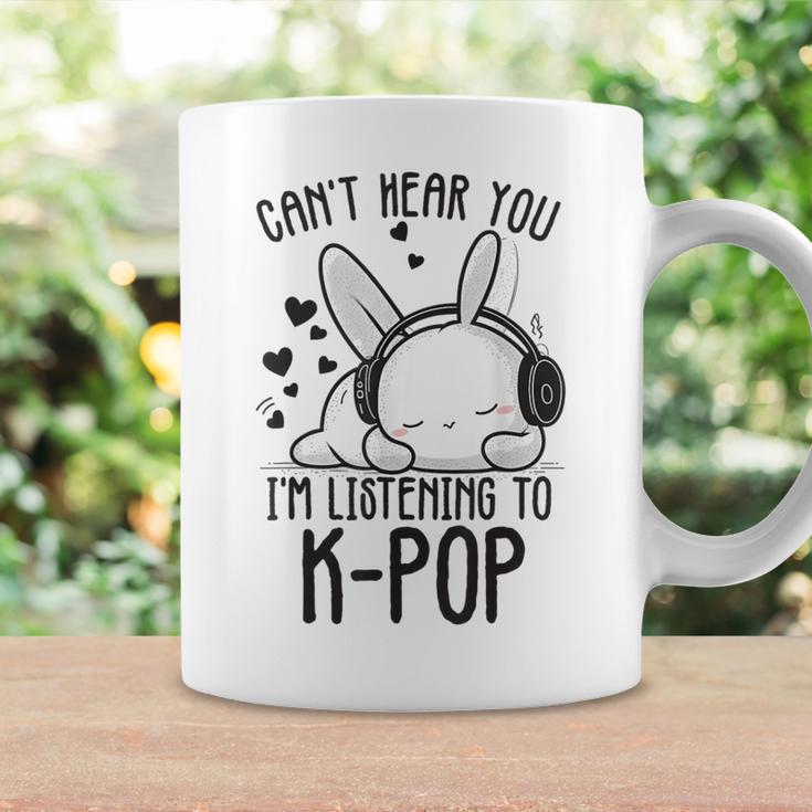 Ich Kann Dich Nicht Hören Ich Hörre Zu Kpop Rabbit K-Pop Gray Tassen Geschenkideen