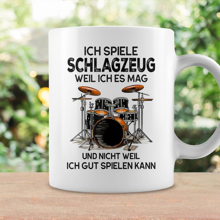 Ich Spielen Trommzeug Weil Ich Es Mag Und Nicht Weil Ich Gut Gray Tassen Geschenkideen