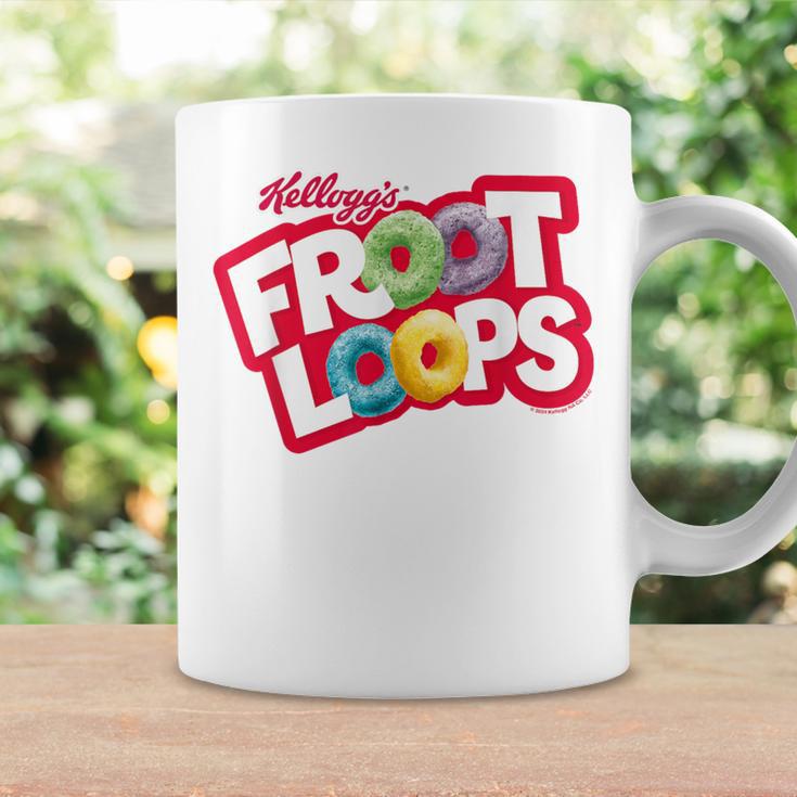 Kellogg's Froot Loops Breakfast Cereal Logo Blue Tassen Geschenkideen