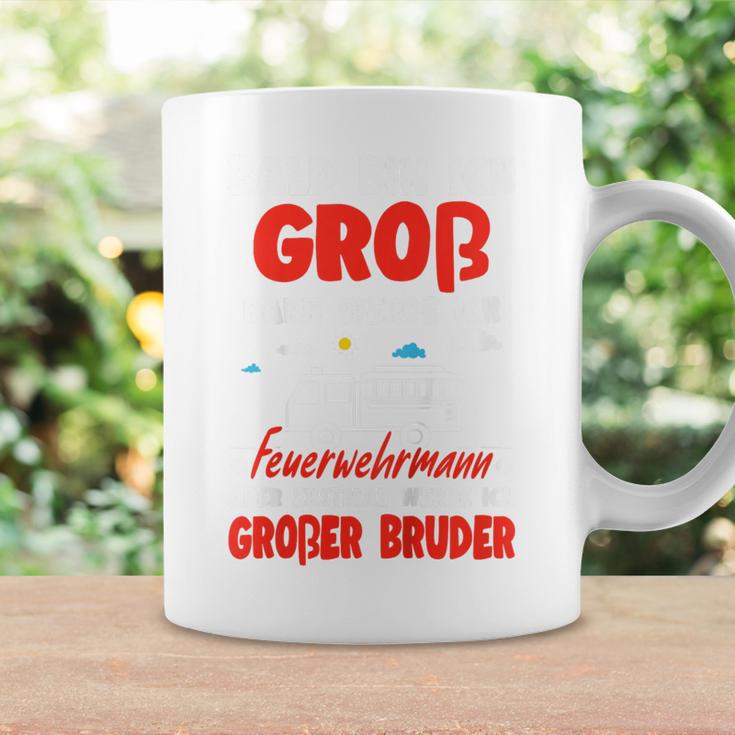 Kinder Nachwuchserkünden Werde Erstmal Großer Bruder Feuerwehr Tassen Geschenkideen