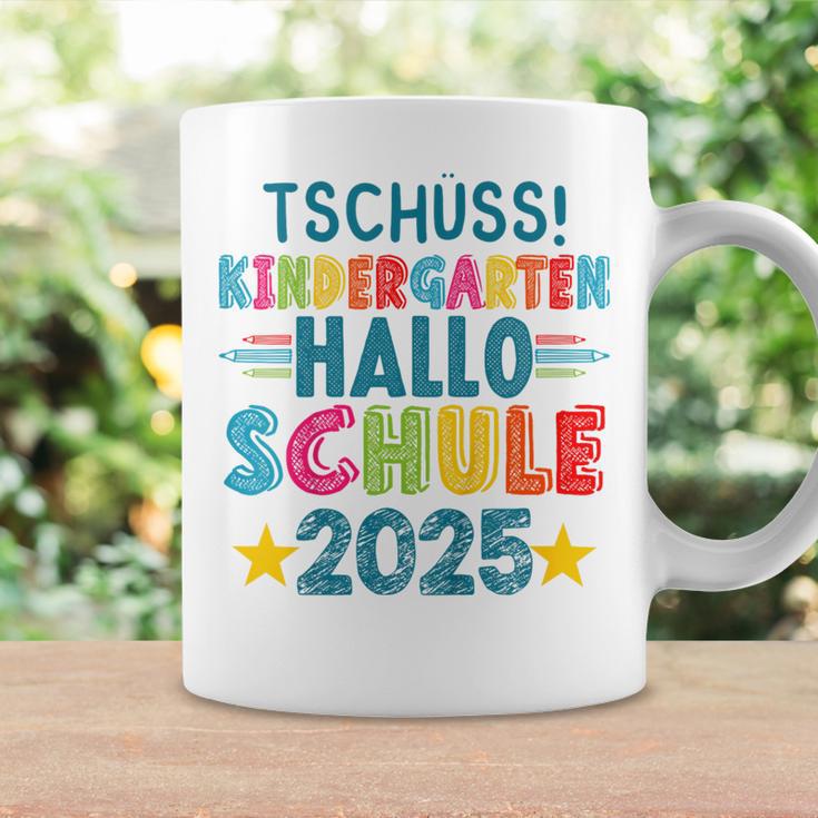 Kinder Tschüss Kindergarten Hallo Schule 2025 Lustig Kita Abgänger Tassen Geschenkideen