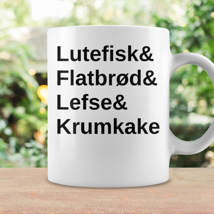 Lutefisk Flatbrod Lefse Krumkake Norwegian Food Lovers Graphic Print
