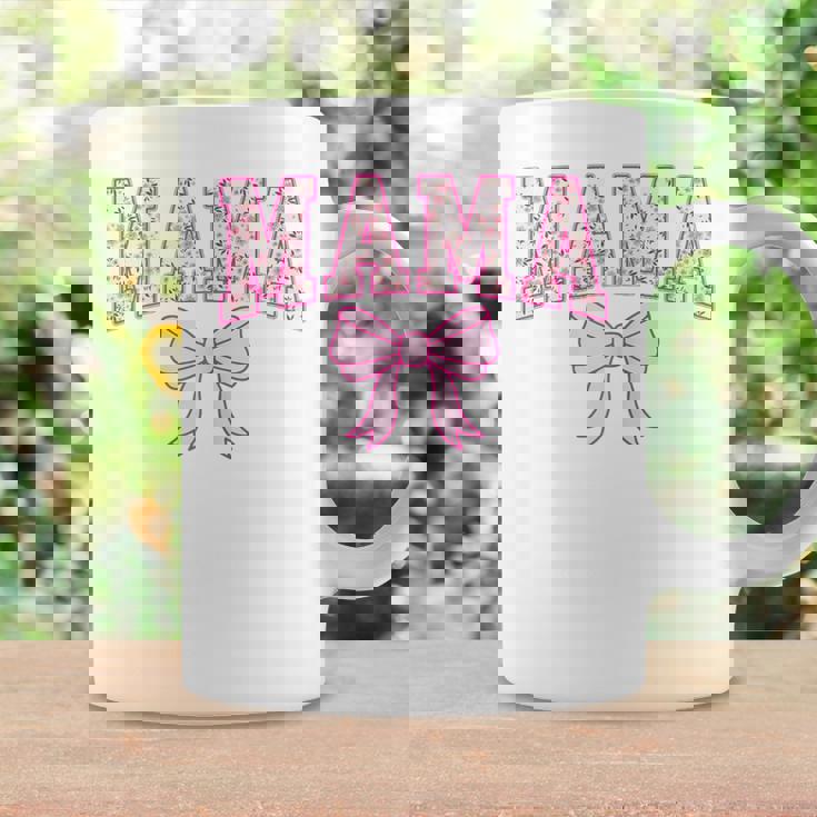 Mama Coquette Bow Retro Pink Aesthetic Mother's Day Mom Life Coffee Mug Gifts ideas
