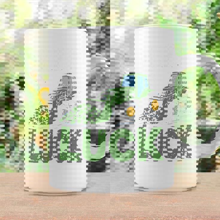 Pushing My Luck Tractor St Patrick Day Toddler Boy Men Coffee Mug Gifts ideas