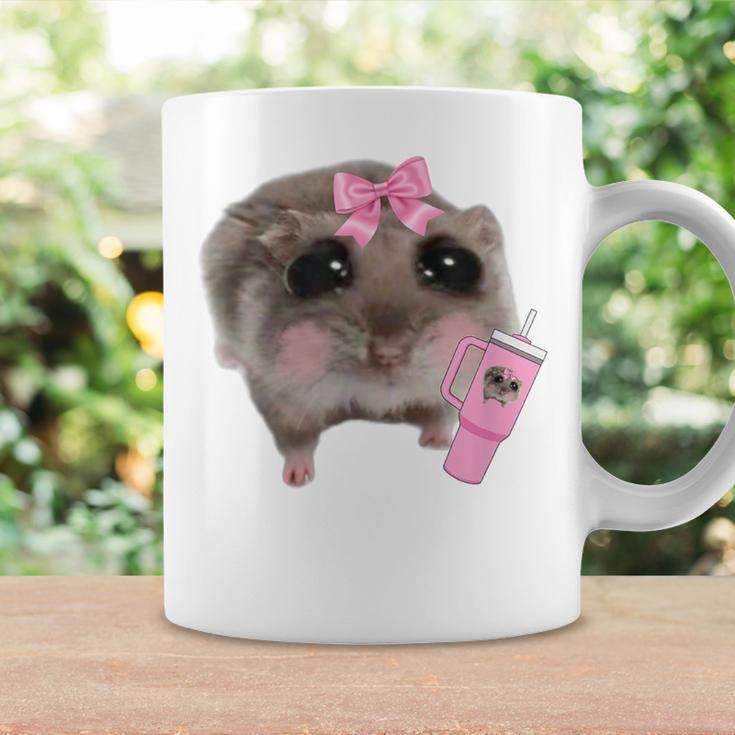 Sad Hamster Meme Drink Bottle Gray Tassen Geschenkideen