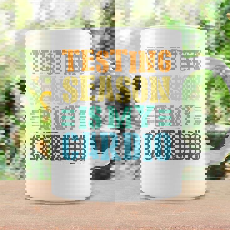Testing Season Is My Cardio Teacher Testing Graphic Print Coffee Mug Gifts ideas