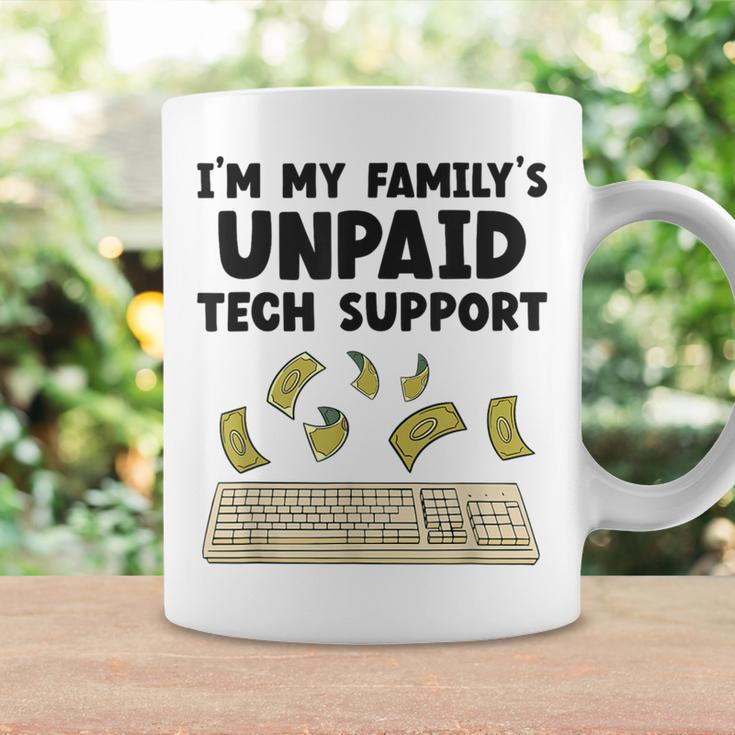 I Am The Unpaid Technical Support My Family Nerd Geek It Computer Gray Tassen Geschenkideen