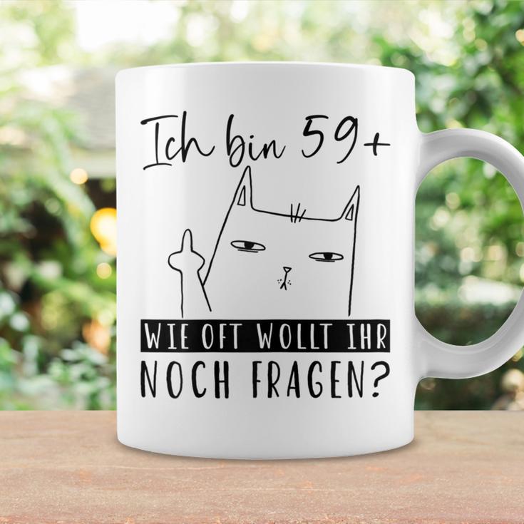 Women's 60Th Birthday Ich Bin 59 Cat 60 Years Woman S Tassen Geschenkideen