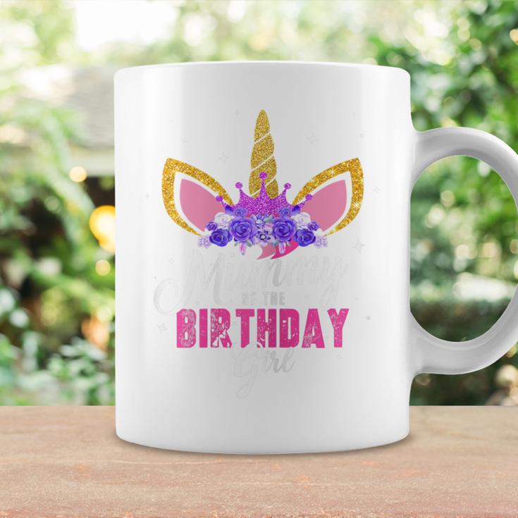 Women's Mummy Of The Birthday Girl Unicorn Mum Birthday Party Mother Blue Tassen Geschenkideen