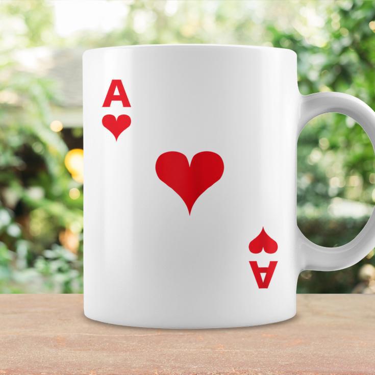 Women's Playing Card Heart Ace Card Costume Fancy Dress Ass Groups Tassen Geschenkideen