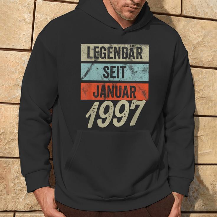 25Th Birthday Man 25 Years Legendary Since January 1997 Kapuzenpullover Lebensstil