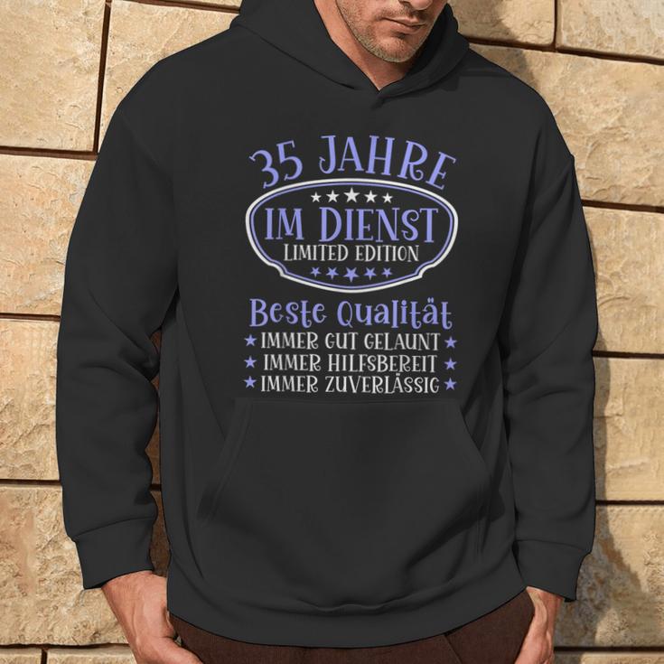 35 Years In Service 35 Years Of Service Anniversary 35 Years Kapuzenpullover Lebensstil