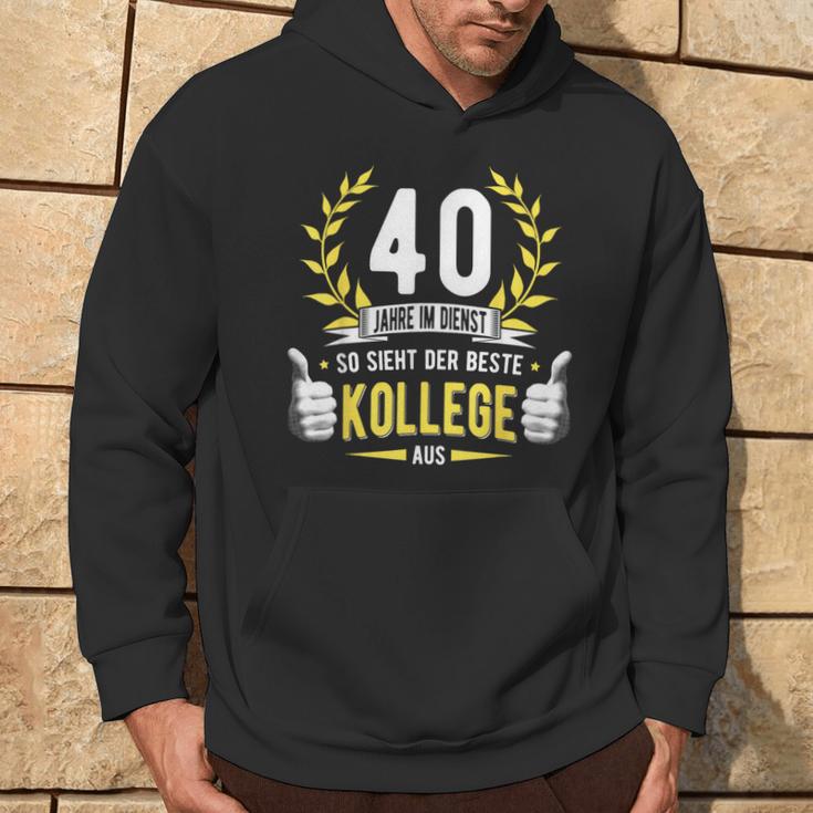 40 Jahre Dienst College Service Anniversary Company Anniversary Decorative Kapuzenpullover Lebensstil