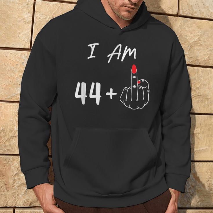 I Am 44 Plus 1 Middle Finger For A 45Th Birthday Kapuzenpullover Lebensstil