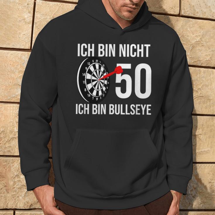 50 Geburtstag Dart Ich Bin Nicht 50 Ich Bin Bullseye Kapuzenpullover Lebensstil