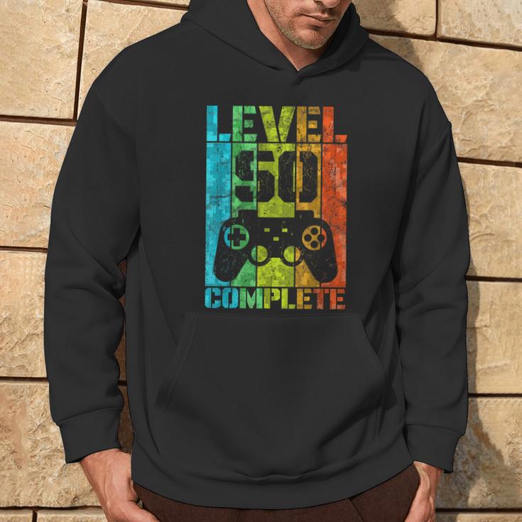 50Th Birthday Man Gamer Level Complete 50 Years Kapuzenpullover Lebensstil