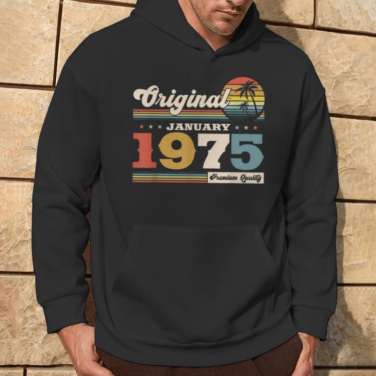 50Th Birthday Man Januaryintage 1975 Kapuzenpullover Lebensstil