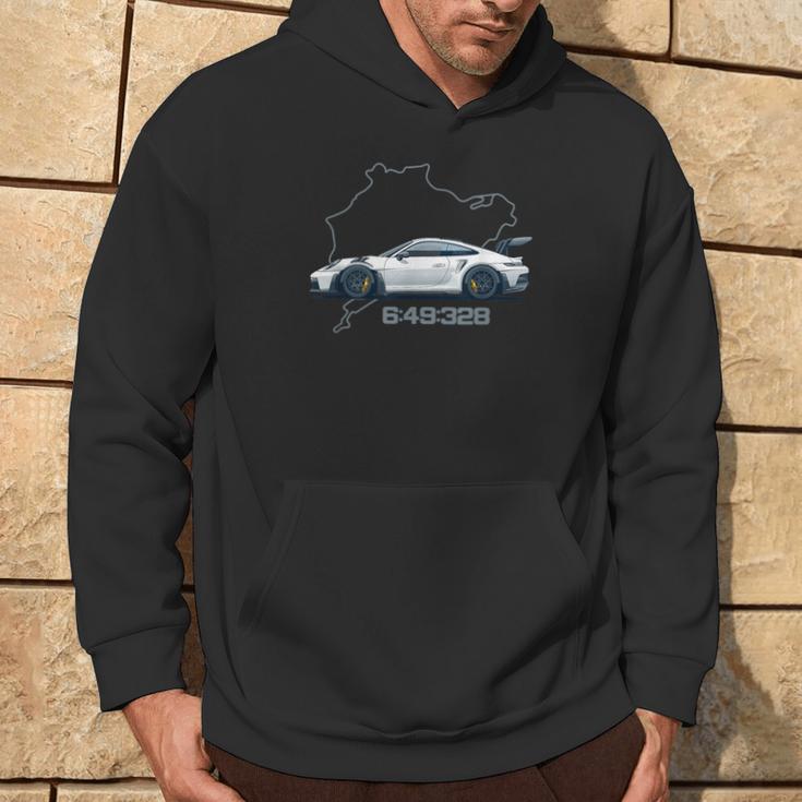 992 Gt3 Rs Silhouette Oldtimer 911 Gt3 Rs Retro Look Kapuzenpullover Lebensstil