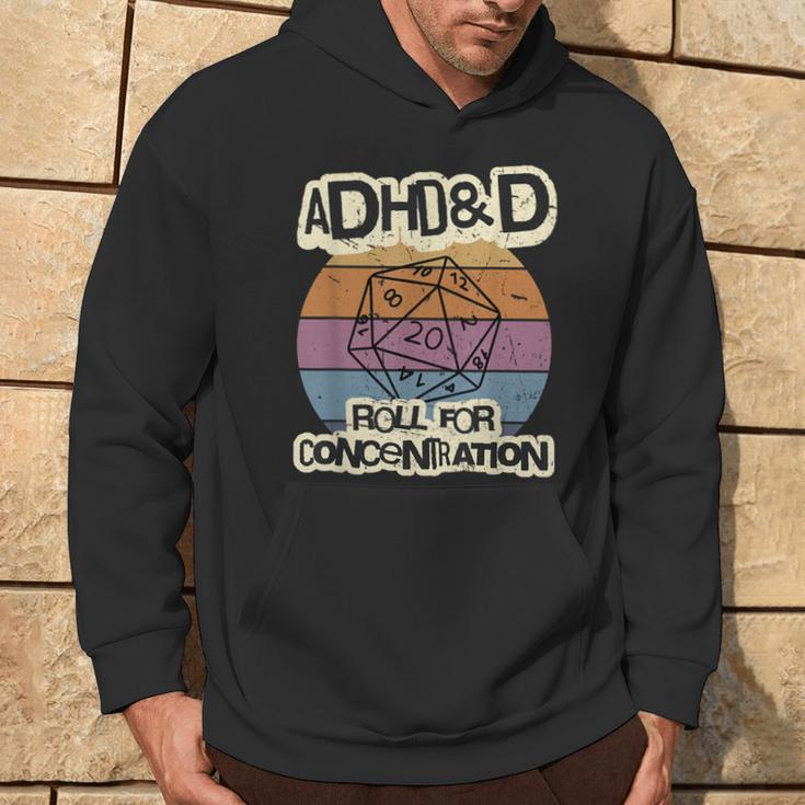 Adhd & D Roll For Concentration Kapuzenpullover Lebensstil