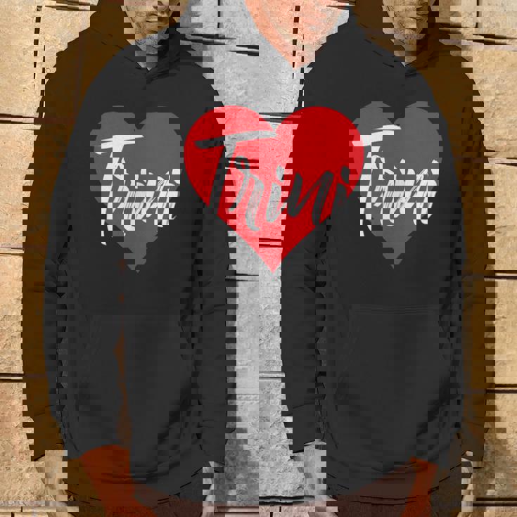 Amo A Trini Primer Nombre Yo Corazón Sudadera Estilo de vida