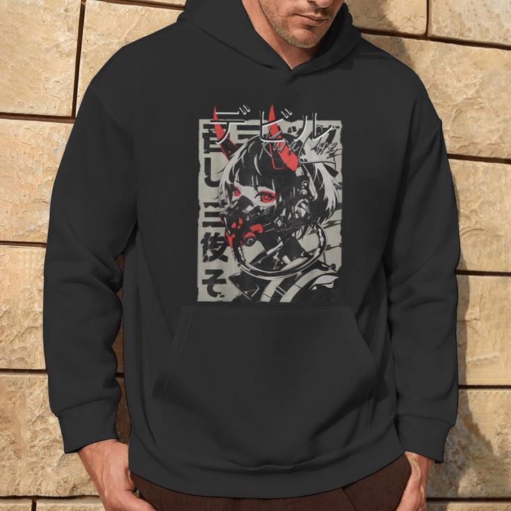 Anime Manga Streetwear Cyberpunk Aesthetic Techwear Harajuku Kapuzenpullover Lebensstil