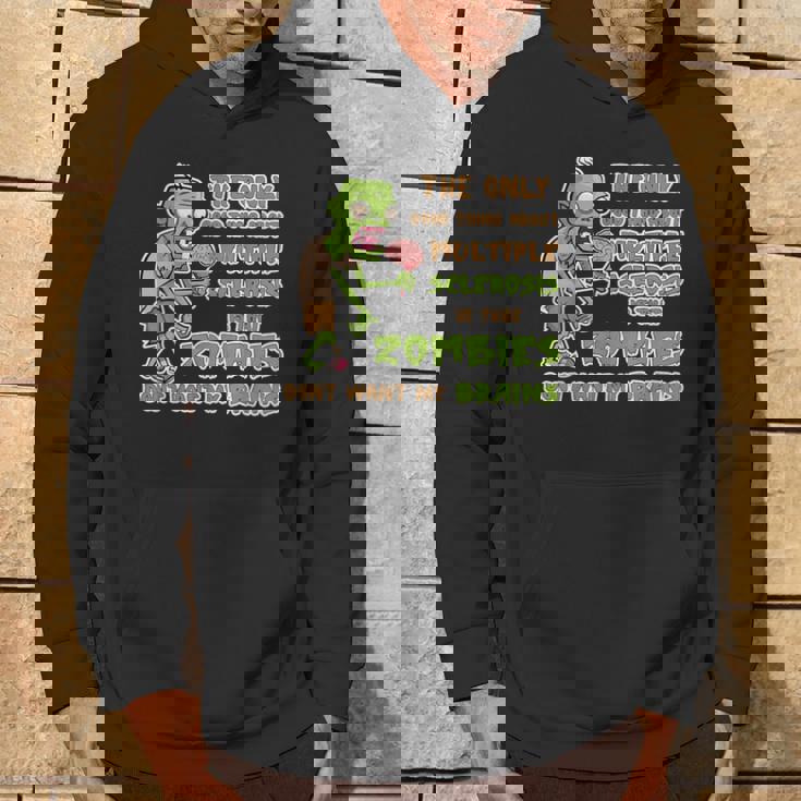 Apoya La Conciencia De La Esclerosis Múltiple Cerebros Divertidos Zombies Sudadera Estilo de vida