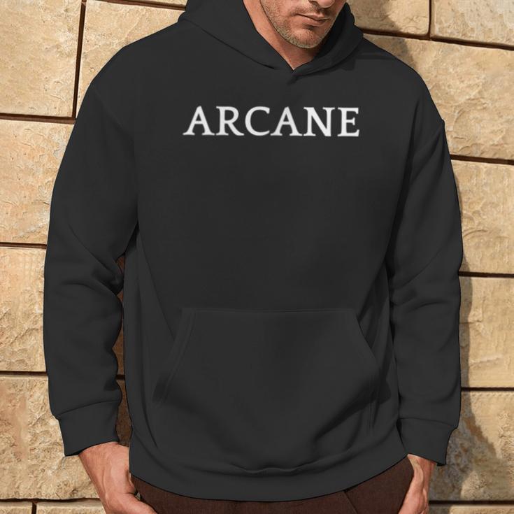 Arcane English Word Apparel Kapuzenpullover Lebensstil