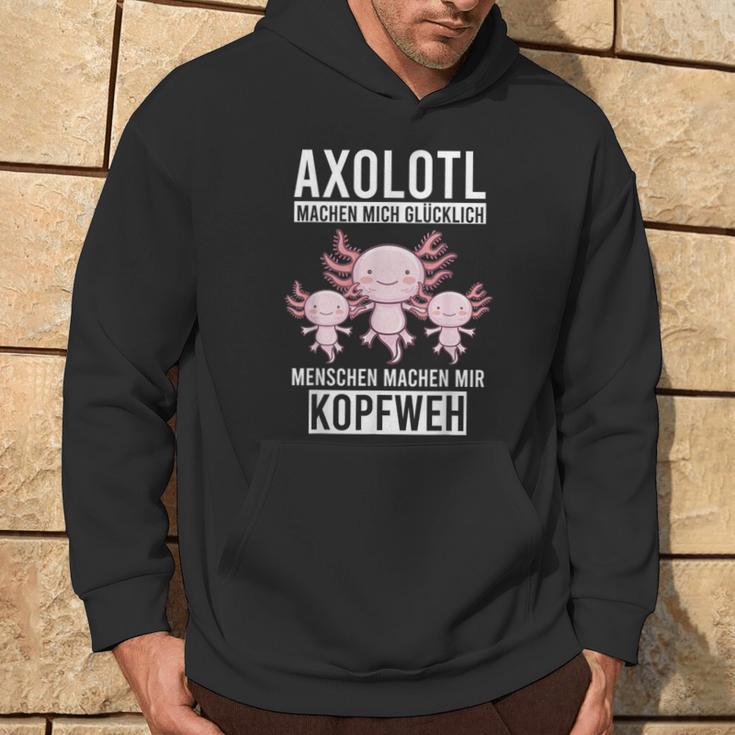 Axolotl Aquaristik Axolotlbreeder Kapuzenpullover Lebensstil