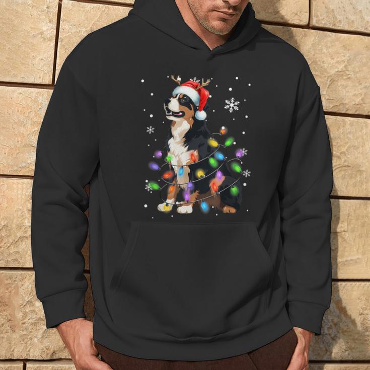 Bernese Mountain Dog Christmas Jumper Xmas Lights Kapuzenpullover Lebensstil