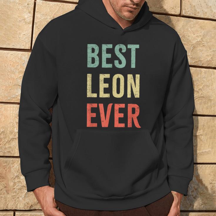 Best Leon Ever First Name Kapuzenpullover Lebensstil