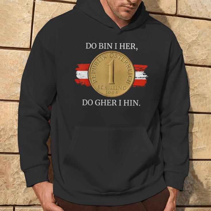 Do Bin I Her Austria Schilling Austrian Flag Kapuzenpullover Lebensstil