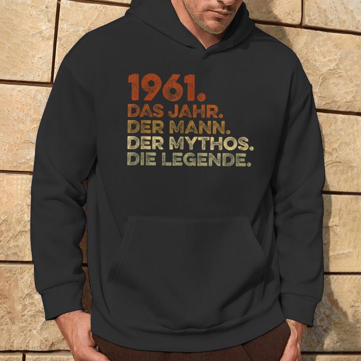 Birthday intage 1961 Man Myth Legend Kapuzenpullover Lebensstil