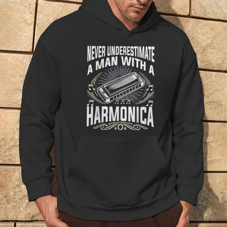 Blues Harp Harmonica Kapuzenpullover Lebensstil