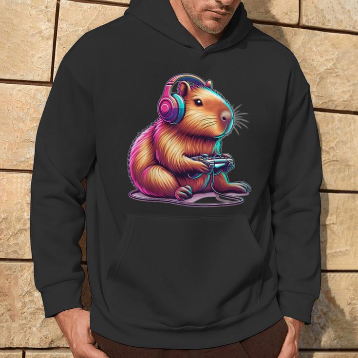 Capybara Gamer ideo Games Lovers Kapuzenpullover Lebensstil