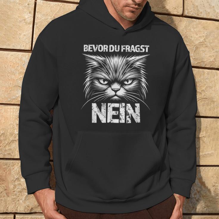 Cat Cat Humour Saying Sarcasm Kapuzenpullover Lebensstil